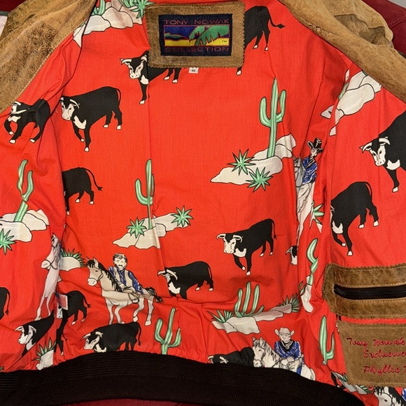 RARE Tony Nowak custom World Gym leather jacket - Picture 8 of 11